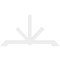 Ekena Millwork Vanguard Architectural Grade PVC Gable Bracket, 72"W x 39"H x 2"D x 4"F, 13/12 Pitch GBP072X39X0204VAN00 - alternate 3